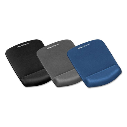 Fellowes PlushTouch Mouse Pad and Wrist Rest with FoamFusion Technology, Blue (9287301)