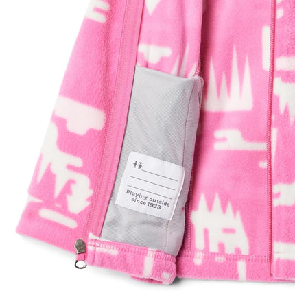 Columbia Baby Benton Springs II Printed Fleece, Pink Ice Highland, 3/6