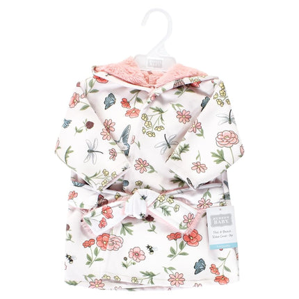 Hudson Baby Peignoir de plage/piscine unisexe en vison avec doublure en fausse fourrure, motif colibri, 0-6 mois