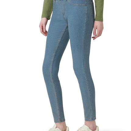 HUE Women's Essential Denim Leggings, Stone Acid Wash, 3X