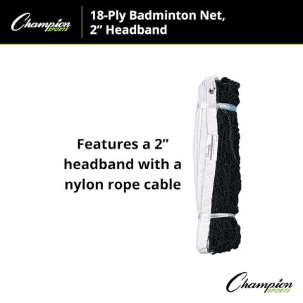 Champion Sports 18-Ply Badminton Net
