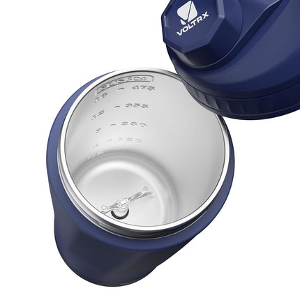 VOLTRX ChillMix Shaker Bottle Insulated Stainless Steel - USB C Rechargeable Electric Protein Shake Mixer, Shaker Cups for Protein Shakes and MealReplacement, (Midnight Navy)