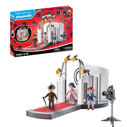 Playmobil 71335 Miraculous: Gabriel's Fashion Show, including Marinette, Adrien and Nadja, adventure with Ladybug, fun imaginative role play, diverse play sets suitable for children ages 4+