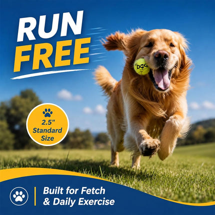 INSUM Large Tennis Balls for Dogs, 8 Pack 3.0'' Large Dog Toys Balls