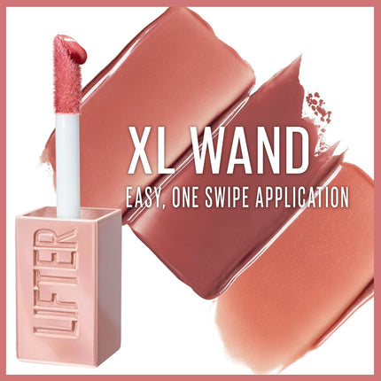 Maybelline Lifter Gloss Lip Gloss Makeup With Hyaluronic Acid, Hydrating, High Shine, Hydrated Lips, Fuller-Looking Lips, Bronzed, Bronze, 0.18 fl oz