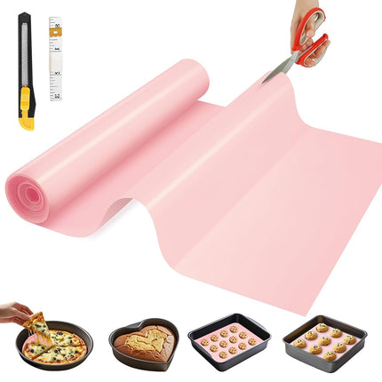 Silicone Baking Mat, 16 in x 6 FT Free Cutting Bak