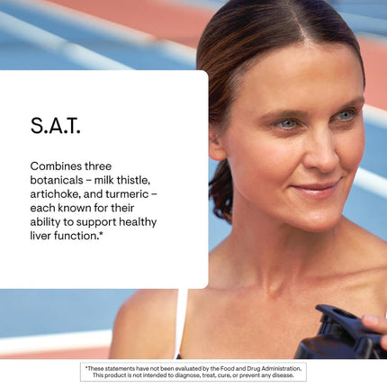 Thorne Research - S.A.T. - Silymarin, Artichoke, and Turmeric Extracts for Liver Support - 60 Capsules