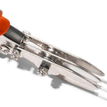 Klein Tools 86520 5 Blade Crimper for Ductwork, Pipe and Sheet Metal Crimps 24 Gauge Steel, 28 Gauge Stainless