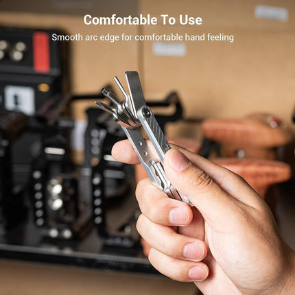 SMALLRIG Folding Tool Set with Screwdrivers and Wrenches, Tool Set with Seven Functional Tools Included - 2213
