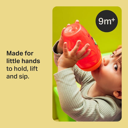 Tommee Tippee Sippee Cup, Water Bottle for Toddlers, 9 Months+, 10oz, Spill-Proof, Bite-Resistant Spout, BPA Free, Pack of 3, Red, Purple and Green