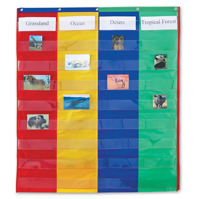 Learning Resources 2/4 Column Double-Sided Pocket Chart
