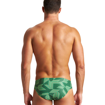 ARENA Puzzled Swim Briefs para Niños y Hombres - Bañador estilo slip para práctica de natación, ropa de baño casual o de competición