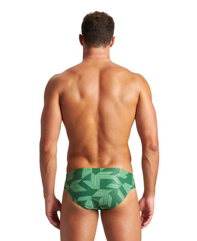 ARENA Puzzled Swim Briefs para Niños y Hombres - Bañador estilo slip para práctica de natación, ropa de baño casual o de competición