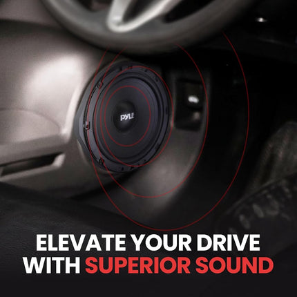 6.5” Two Way Coaxial Speaker System for 2006 and Up Vehicles, 300 Watts, 4 Ohm, Butyl Rubber Surround, 1'' High-Temperature KSV Voice Coil, Black Sandblasting Paper Cone