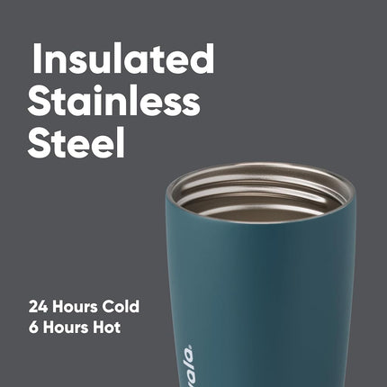 Owala SmoothSip Slider Stainless Steel Coffee Tumbler, 355ml, High Dive
