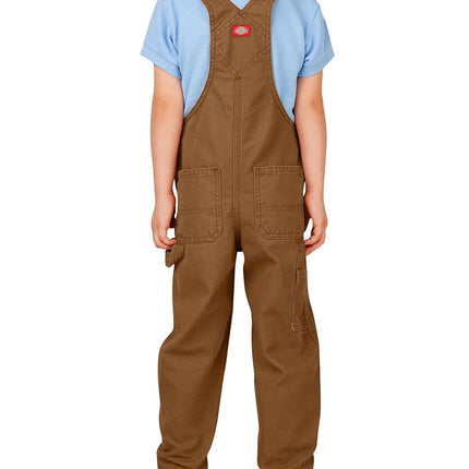 Dickies Peto de trabajo para niños grandes, modelo Duck, color café, Extragrande (18/20)