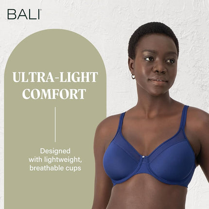 Bali Women's One Smooth U Full Coverage Bra, in The Navy, 38DD