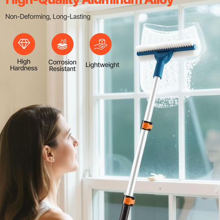 VEVOR Telescopic Extension Pole, 2-4 FT Multi-Purpose Extendable Pole, Sturdy Aluminum Alloy Paint Pole Extension with Flip-Lock Design, High Reach Roller Stick for Painting, Dusting and Cleaning