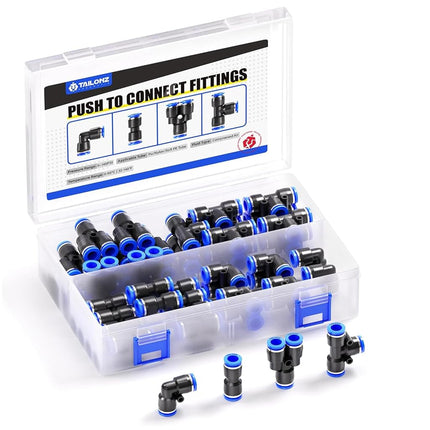 TAILONZ Pneumatic 6mm od Push to Connect Fittings 