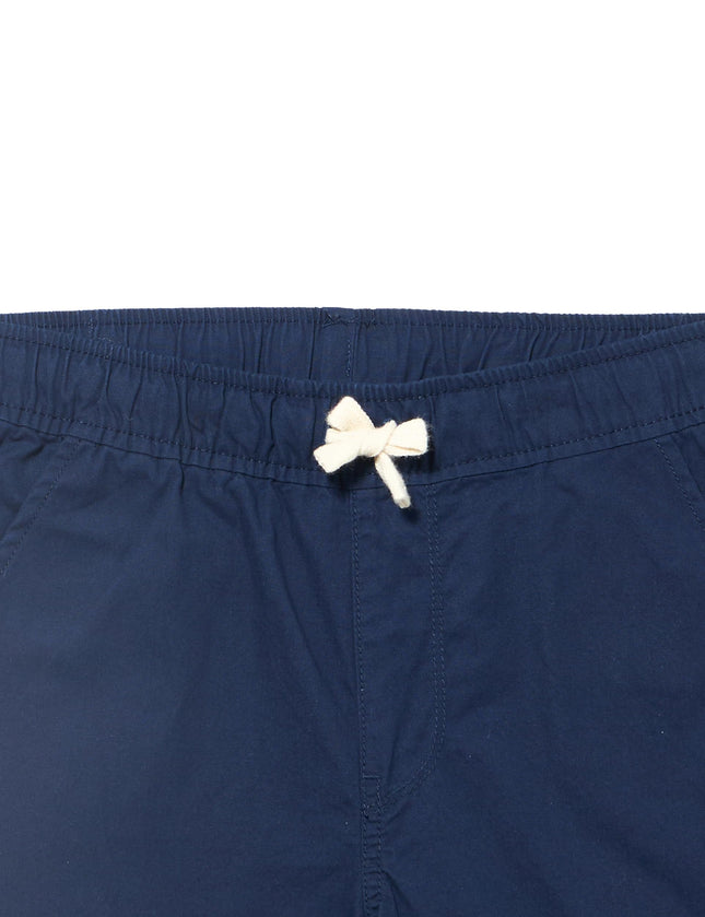 The Children's Place Pantalones Cortos de Algodón para Niños, Paquete de 3, Gris Fin/Lino/Marea, 4