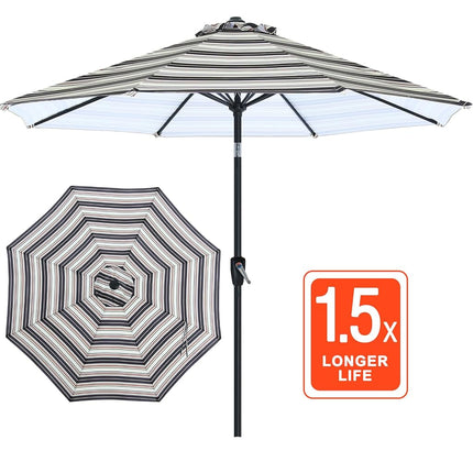ABCCANOPY 9FT Patio Umbrella Outdoor 8 Ribs Table Umbrella