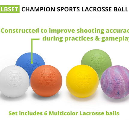 Champion Sports Official Lacrosse Ball Set