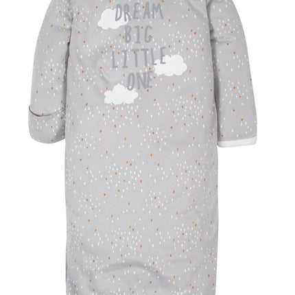 Gerber Baby 4-Pack Gowns, Sheep Grey, Preemie