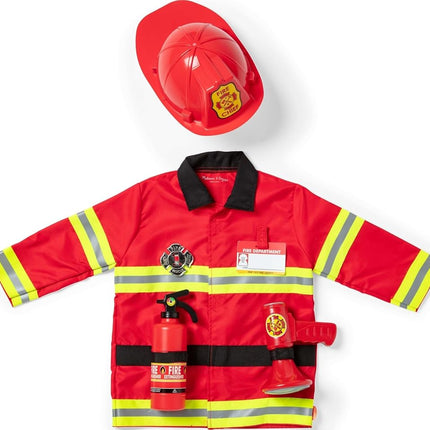 Melissa & Doug Fire Chief Role Play Set | Pretend Play | Kids Costume | 3+ | Gift for Boy or Girl
