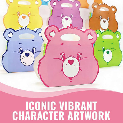 Care Bears™ Party Cardstock Favor Boxes - 11" x 9" (8 Count) - Easy-to-Assemble Goodie Bags for Birthday Treats. Playdates & Treat Tables