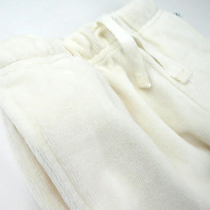HonestBaby Lot de 2 Sarouels en Coton Bio pour Bébé et Tout-Petit Unisexe Garçons et Filles, Blanc Hiver Ivoire, Nouveau-né