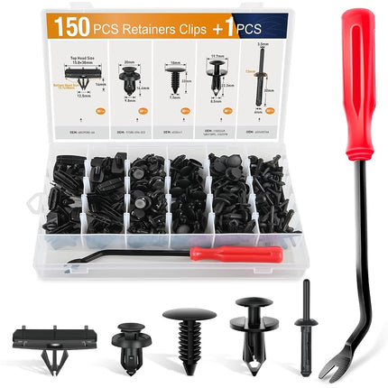 GOOACC 151PCS Bumper Retainer Fender Clips with Fa