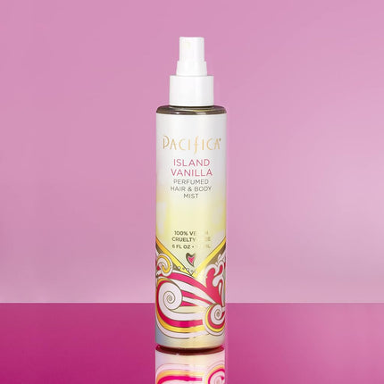 Pacifica Perfumed Hair and Body Mist Island Vanilla, 6 Fl Oz,Pack of 2