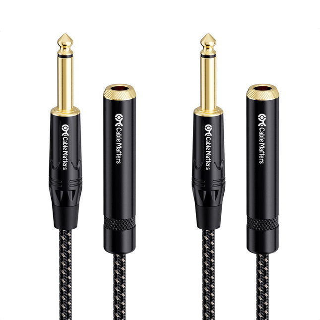 Cable Matters 10 Feet 1/4 Inch TS Male to Female E