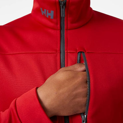 Helly Hansen Mens Crew Fleece Jacket, Red, L EU