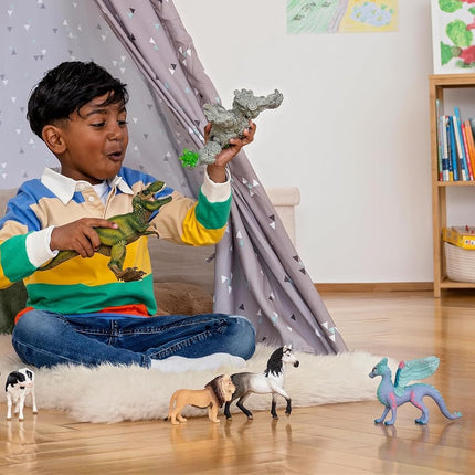 Schleich Bayala - 2Pc Flower Dragon And Baby Toy Figurine - Kids 5+ | 70592