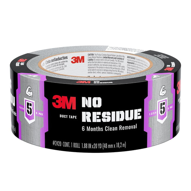 3M All Weather Duct Tape, 4.8 cm x 18.2 Metre Size, Grey
