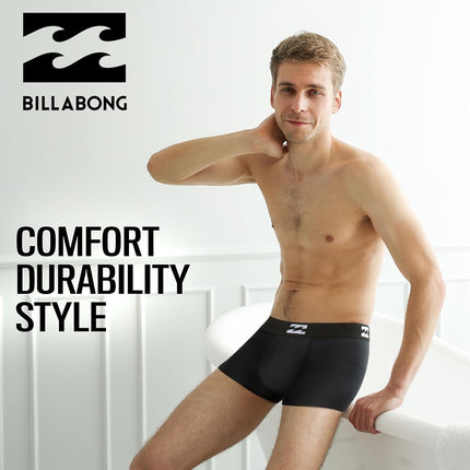 Billabong Mens Underwear 4 Pack Nylon Performance Boxer Briefs for Men, Blk, Charcoal ,Grey, 2X