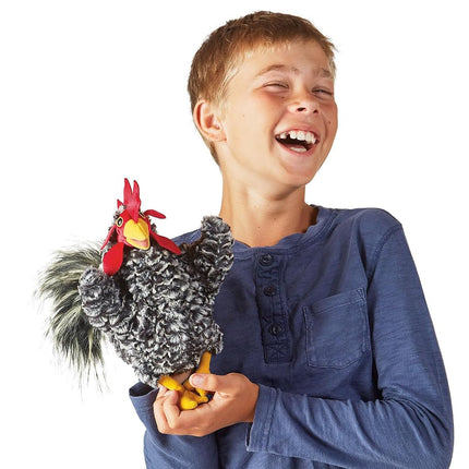 Folkmanis Puppets Barred Rock Rooster, Multi-Colour