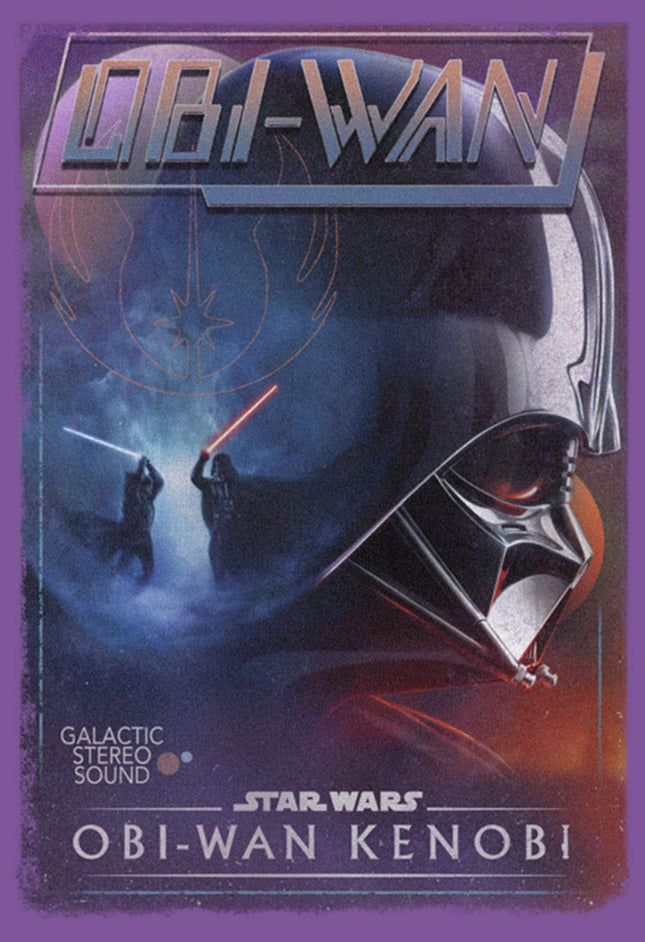T-shirt à manches courtes STAR WARS Vader VHS pour filles, Violet Baie, XL