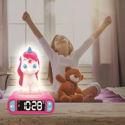 LEXIBOOK, Unicorn Nightlight Alarm Clock, RL800UNI