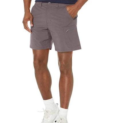 HUK Men's Standard Next Level 7", Quick-Drying Fishing Shorts, Iron, Large