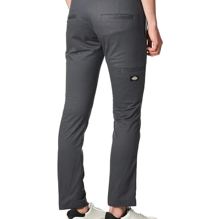 Dickies Men's Skinny Straight Double Knee Work Pant, Charcoal V1, 40W x 32L