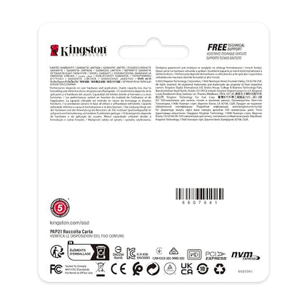 Kingston NV3 NVMe PCIe 4.0 Internal SSD 1TB M.2 2230-SNV3SM3/1T0
