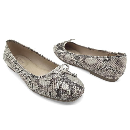 Kenneth Cole Reaction Women's Elstree Ballet Flat, Natural Snake, 3.5 UK