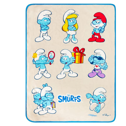 Franco Collectibles Smurfs Bedding Super Soft Micr