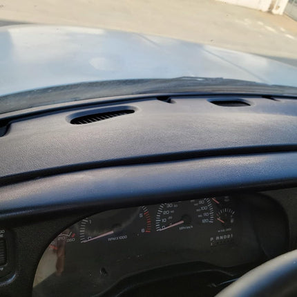 ECOTRIC Dash Board Cluster Bezel Cover Compatible with 1998-2002 Dodge Ram 1500 2500 3500 Instrument Pad Panel Dashboard Kit w/Vents Replacement for 5GK51DX9AA 5EU11DX9AB - Clips Included