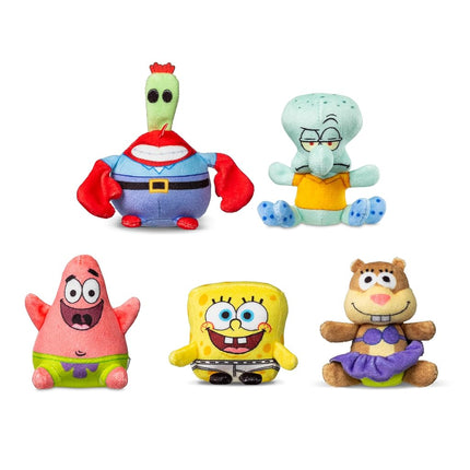 Micro Teenies – SpongeBob SquarePants Collector 5-Pack - Mr Krabs, Sandy, SpongeBob in Underpants