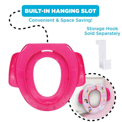 Disney Princess"Loving Life" Soft Potty Seat and Potty Training Seat - Soft Cushion, Baby Potty Training, Safe, Easy to Clean