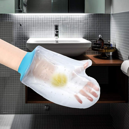Asunby Protectores Impermeables para Escayolas de Mano para Ducha, Baño, Adultos, Muñeca, Protector de Heridas a Prueba de Agua, Fundas Reutilizables para Vendajes, para Mano Rota, Muñeca, Dedos, Quemaduras Postoperatorias