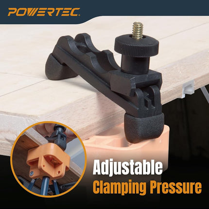 POWERTEC Arachni-Flex Portable Workbench 2x4ft Collapsible Workstand - Heavy Duty Folding Work Table Base, 2500 lbs Capacity 36 Inch Work Height, No Assembly Mobile Work Station w/Carry Strap (71926)